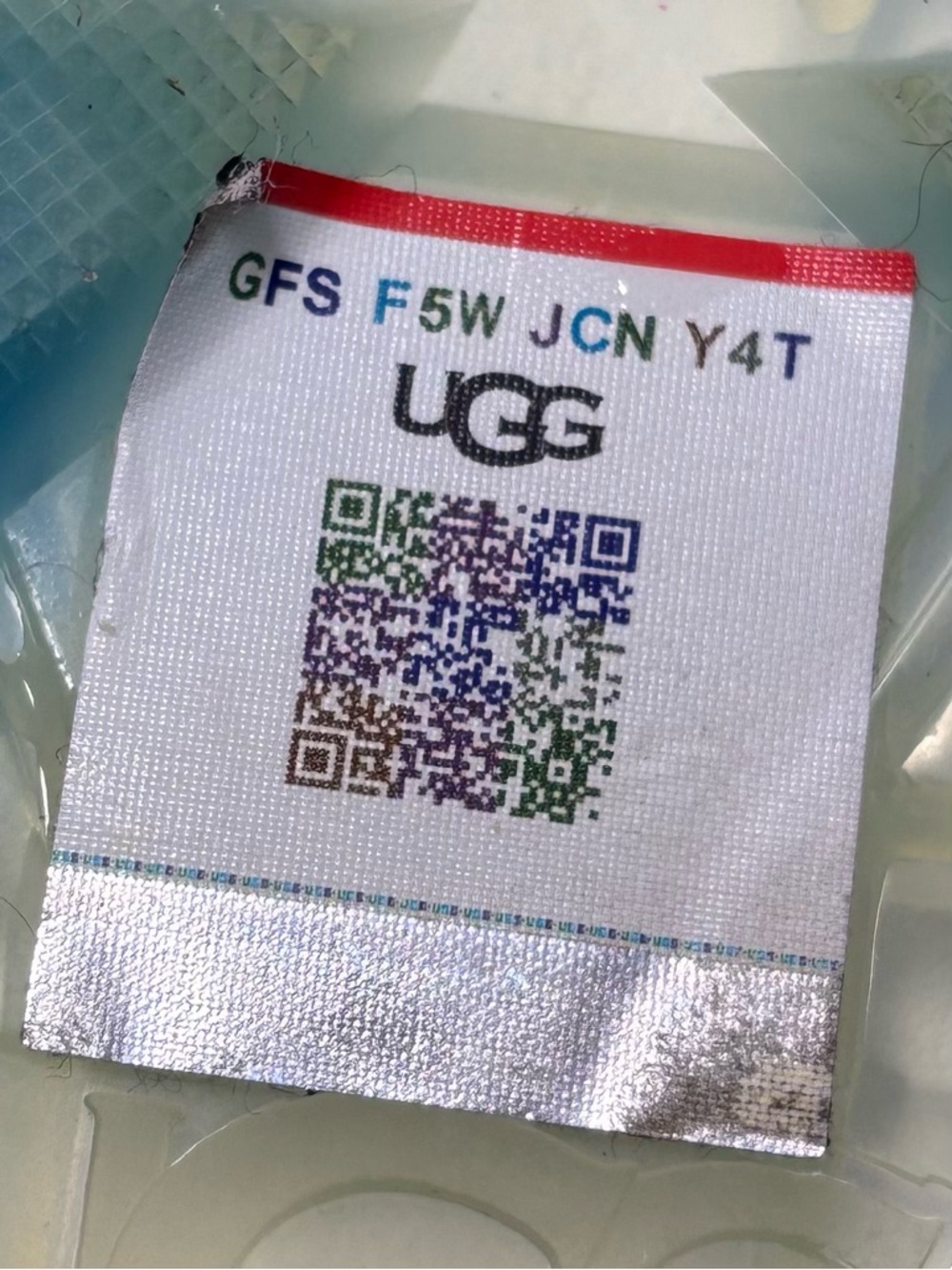 UGG Jella Clear Watercolor Slide, Cloudy Sky Sandals size 10B - Picture 8 of 13